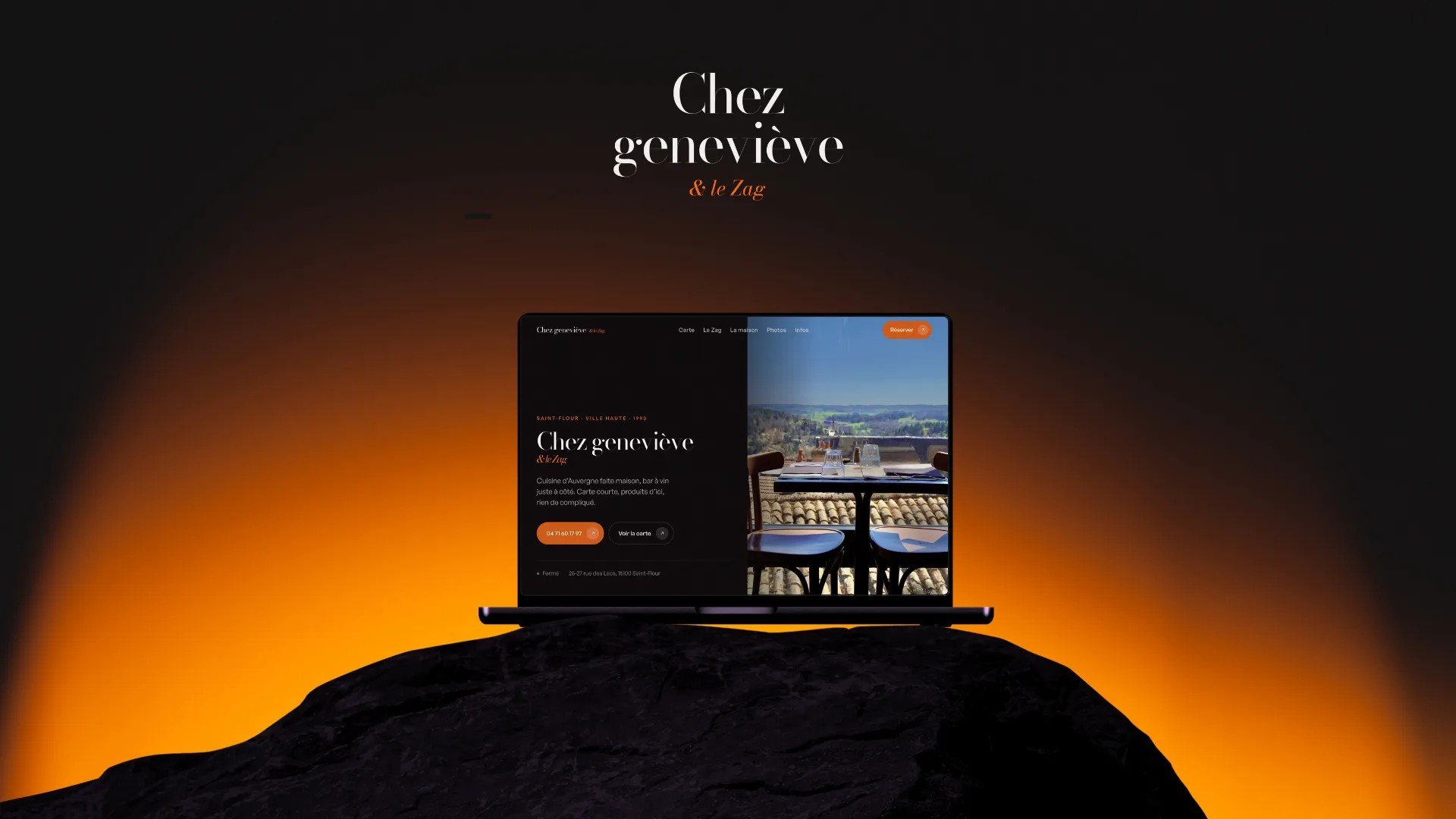 Aperçu du site Chez Geneviève