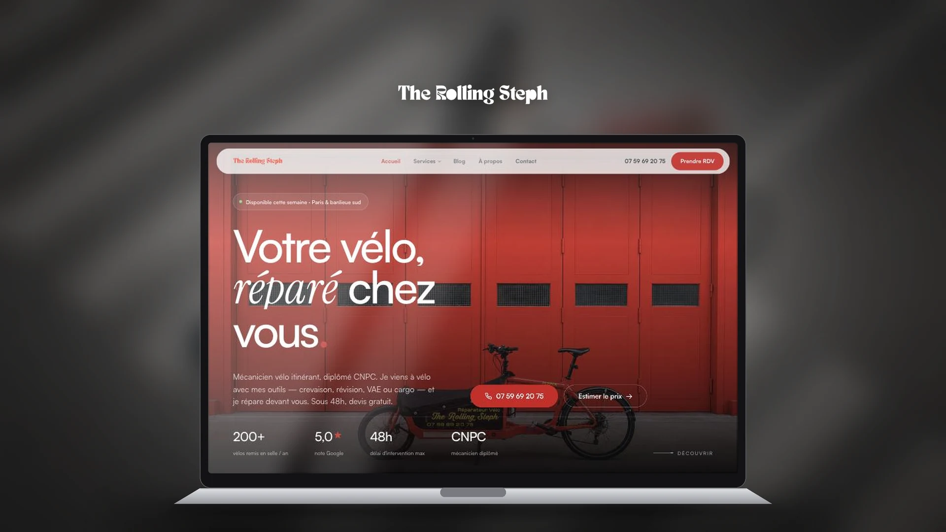 Aperçu du site The Rolling Steph